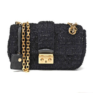 Dior Lock Chain Shoulder Bag Black